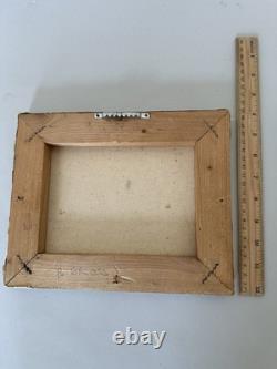 Super Super Rare African American Snow Scene Black Americana Painting Signed