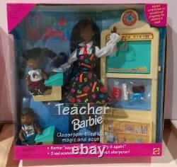 Teacher AA Barbie Doll Set #13915 Never Removed from Box 1995 Mattel BLACK