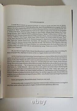The Black Music History of Los Angeles It's Roots by Tom Reed Hardcover 2000