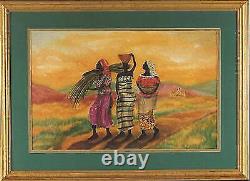 The Long Walk Home, an African American, Black Art Print by Kathleen Wilson
