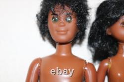 The Sunshine HAPPY Family 1973 African American black doll set Mattel