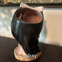 Topline Japan Black/African American Girl Lady Head Vase 50/423 Vintage
