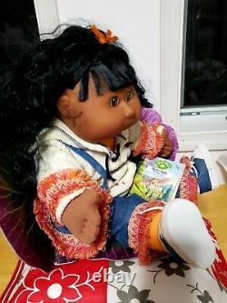 Toys R Us Cabbage Patch girl doll black cornsilk hair 2001 K-5 1st Edition New