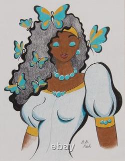 Trust & Tranquility African American Black Woman Original Art by B. B. Rich