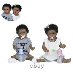 Twins Baby Reborn African American Black Dolls Boy+girl Twins Reborn Baby Dolls