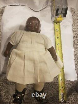 Two Antique Vintage African American Black Dolls RARE
