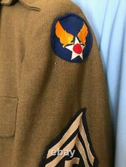 US WW 2 Air Corps Black soldier African American soldier tunic cap picture group