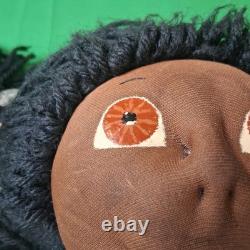 Unmarked Unsigned African American Doll withDress
