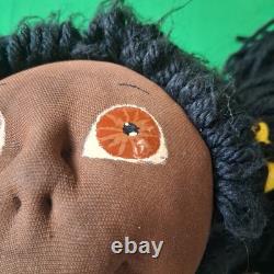 Unmarked Unsigned African American Doll withDress