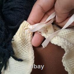 Unmarked Unsigned African American Doll withDress