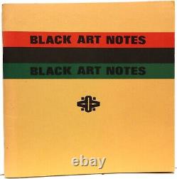 VERY RARE Black Art Notes, 1971, AFRICAN AMERICAN ART, 1ST ED. Private Printing