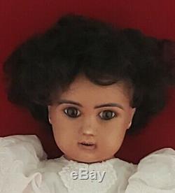 VERY RARE EXCEPTIONAL 14 inch Steiner A 7 Mulotto Brown-Complexion Antique Doll