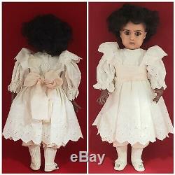 VERY RARE EXCEPTIONAL 14 inch Steiner A 7 Mulotto Brown-Complexion Antique Doll