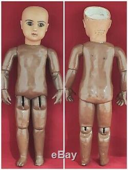 VERY RARE EXCEPTIONAL 14 inch Steiner A 7 Mulotto Brown-Complexion Antique Doll