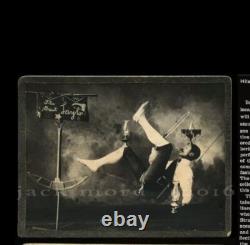 VERY RARE Signed Antique Photo Black African American Circus Performer Barnum