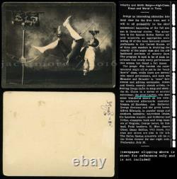 VERY RARE Signed Antique Photo Black African American Circus Performer Barnum