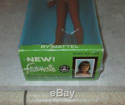 VHTF First Issue Black Francie Doll MIB in Variation Swimsuit