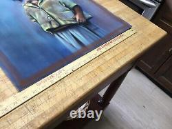 VINTAGE 1971 willie welch original pastel AFRICAN AMERICAN BLACK ARTIST