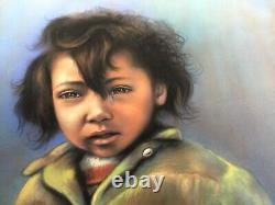 VINTAGE 1971 willie welch original pastel AFRICAN AMERICAN BLACK ARTIST