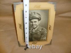 VINTAGE AFRICAN AMERICAN BLACK WW2 Bomber Squadron. USAAF AAF FRAMED PHOTO