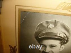 VINTAGE AFRICAN AMERICAN BLACK WW2 Bomber Squadron. USAAF AAF FRAMED PHOTO