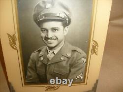 VINTAGE AFRICAN AMERICAN BLACK WW2 Bomber Squadron. USAAF AAF FRAMED PHOTO