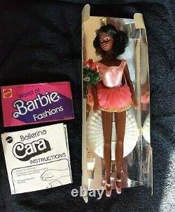 VINTAGE Ballerina Cara Black African American Barbie Doll 1975 Mattel Rare- WOW