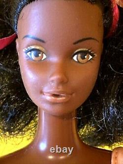 VINTAGE Ballerina Cara Black Steffie face AA Barbie Doll 1975 Mattel Rare HTF