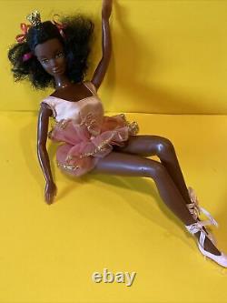 VINTAGE Ballerina Cara Black Steffie face AA Barbie Doll 1975 Mattel Rare HTF