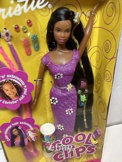 VINTAGE CHRISTIE COOL CLIPS Hair African American Black BARBIE DOLL Rare 1999