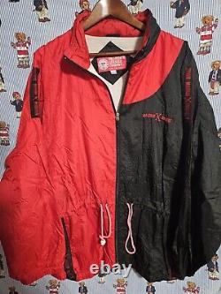 VINTAGE Malcolm X College AACA HBCU Jacket Men's XL Black African American 90s