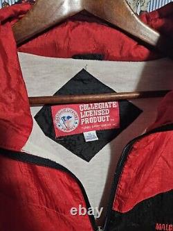 VINTAGE Malcolm X College AACA HBCU Jacket Men's XL Black African American 90s