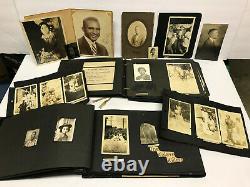 VTG 162 PHOTOS BLACK AFRICAN AMERICAN ALBUM 1920s-1950s NAMES Military BAPTIST