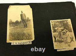 VTG 162 PHOTOS BLACK AFRICAN AMERICAN ALBUM 1920s-1950s NAMES Military BAPTIST