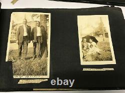 VTG 162 PHOTOS BLACK AFRICAN AMERICAN ALBUM 1920s-1950s NAMES Military BAPTIST