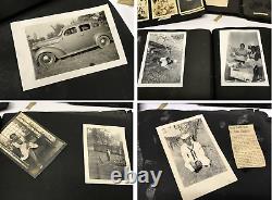 VTG 162 PHOTOS BLACK AFRICAN AMERICAN ALBUM 1920s-1950s NAMES Military BAPTIST