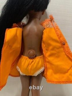 VTG 1969 Ideal 18 African American CRISSY Doll Growing Hair Dress & Shoes Works