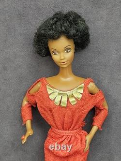 VTG 1980 First Black Barbie Doll Original Outfit African American Superstar Era