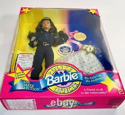 VTG 1993 African American Barbie, Mattel Police Officer Doll