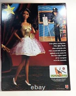 VTG 1993 African American Barbie, Mattel Police Officer Doll