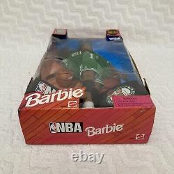 VTG 1998 Barbie Doll NBA Boston Celtics African American Black New Damaged Box