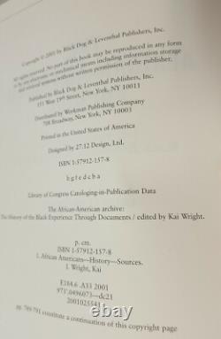 VTG African American Archived History Black Experience thru Documents K. Wright