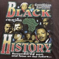 VTG Black History Great African American Legends Rap Tee T Shirt Mens Size 2XL