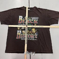 VTG Black History Great African American Legends Rap Tee T Shirt Mens Size 2XL