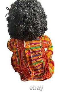 VTG Pat Secrist Black African American Mylo Reborn Baby Doll 1993 23 realistic