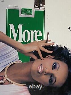 VTG Rare More African American Black Woman Cigarette Ad Metal Sign 20x18