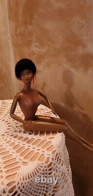 VTG Twist N Turn African American Barbie 1966 Body/1979 First Black Barbie Head