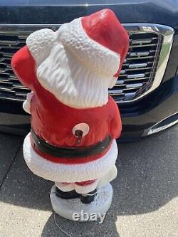 VTG Union Pro Christmas Santa Claus Blow Mold Black African American Holiday