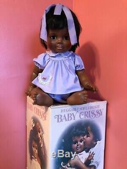 Very Rare First Edition Vintage Ideal Black Baby Crissy Doll MIB