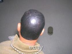 Vintage 12 GI Joe Army Soldier BLACK AFRICAN AMERICAN with Painted Hair Figure
